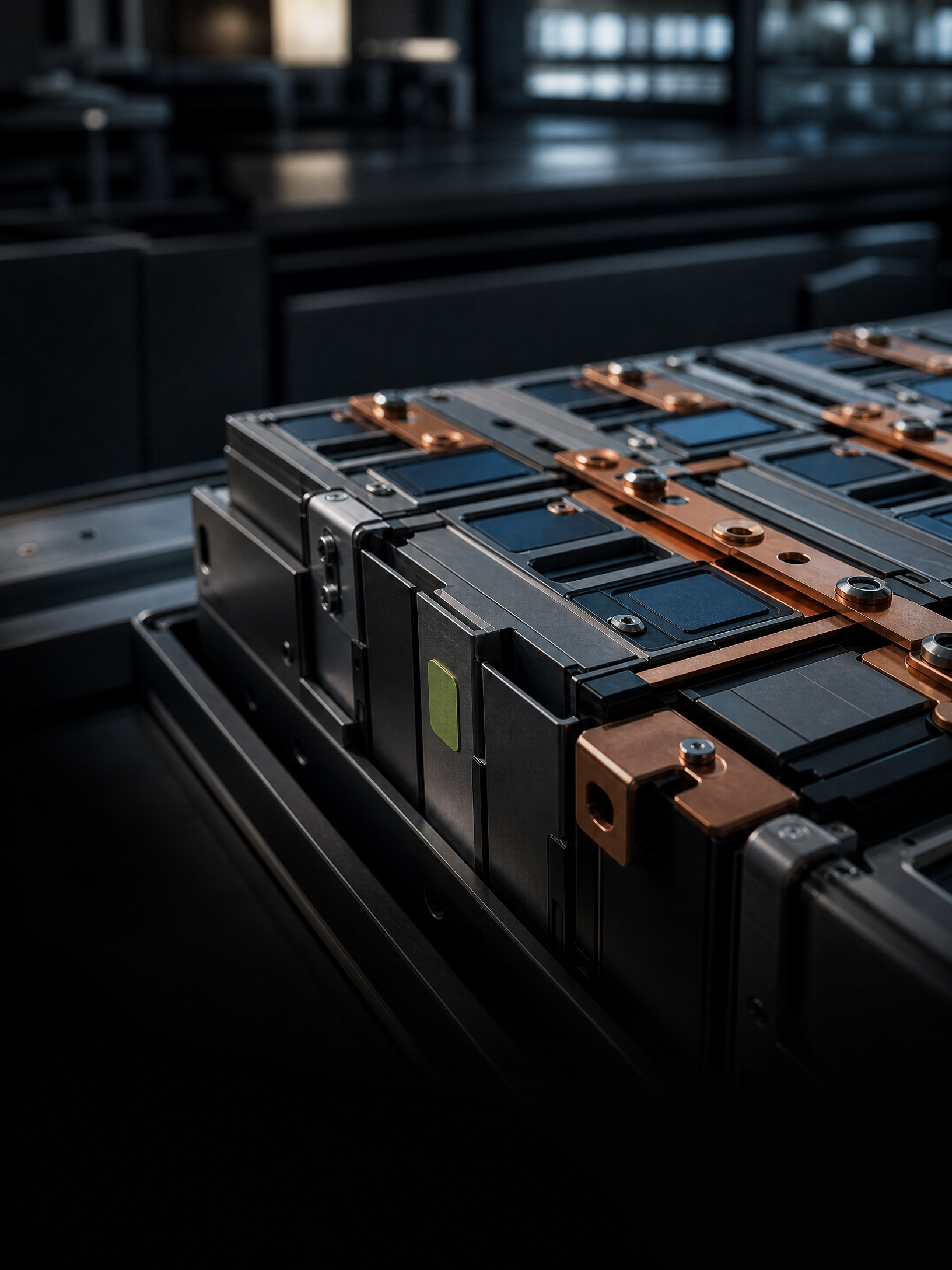 Sodium-ion battery module with copper busbars
